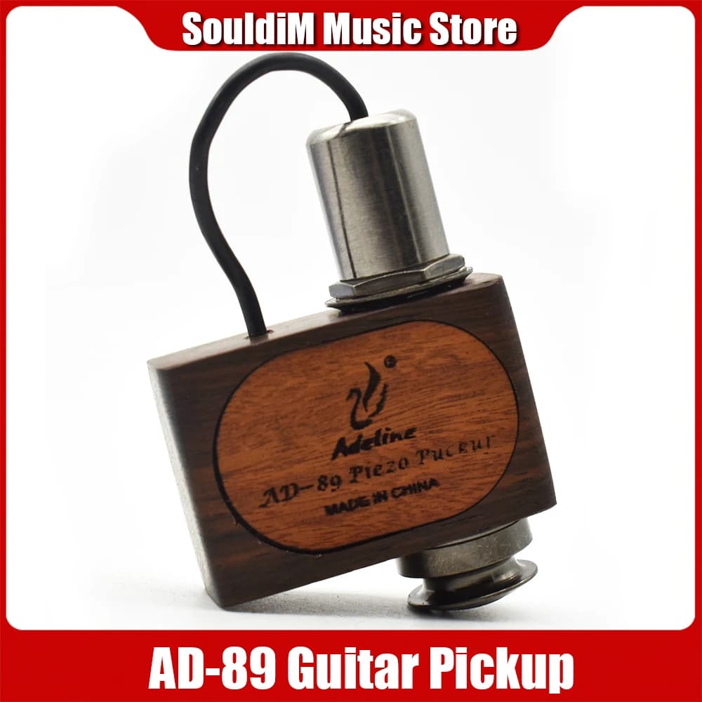 Adeline AD-89 Pickup classico fatto a mano / Pickup per chitarra folk / flamenco Pickup per ukulele/alimba/mapolino con controllo del volume