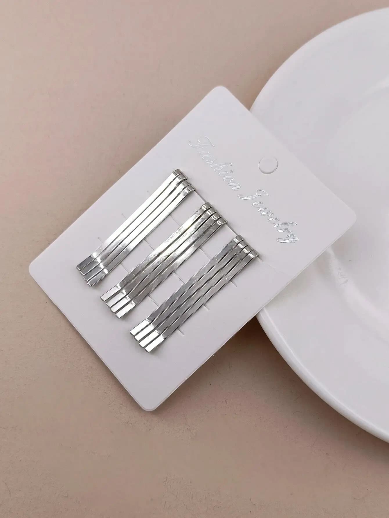 Set di 12 Fermagli per Capelli Semplici, Clip a Becco d'Anatra, Accessori per Capelli, Mollette, Fermagli Bobby