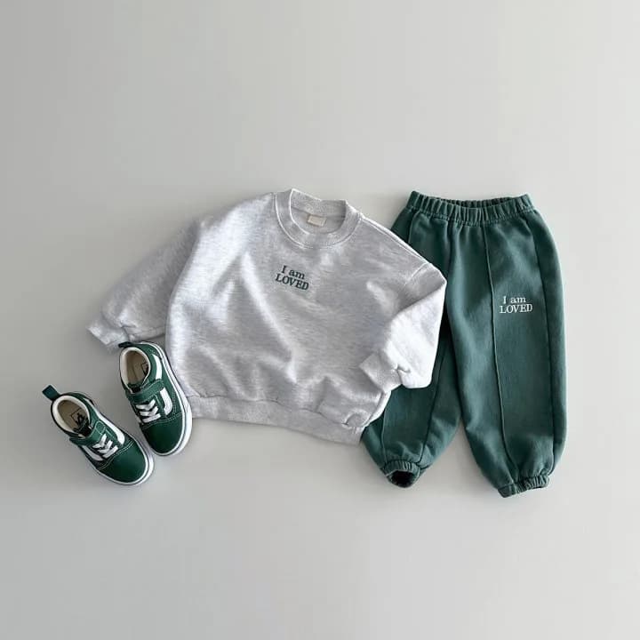 2 pezzi corea tinta unita bambino felpa con cappuccio ricamata per bambini Set di due maniche lunghe semplice cotone poliestere Casual 0-5Y