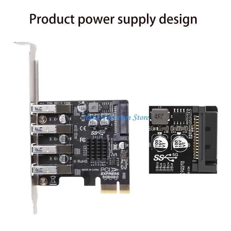 H37F Professional 4 porte PCI-E a USB HUB PCI per adattatore scheda espansione Express