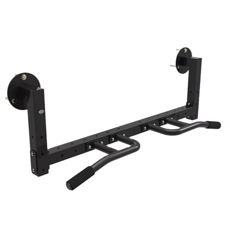 Wall mounted multi-handle pull bar, force training bar, body press