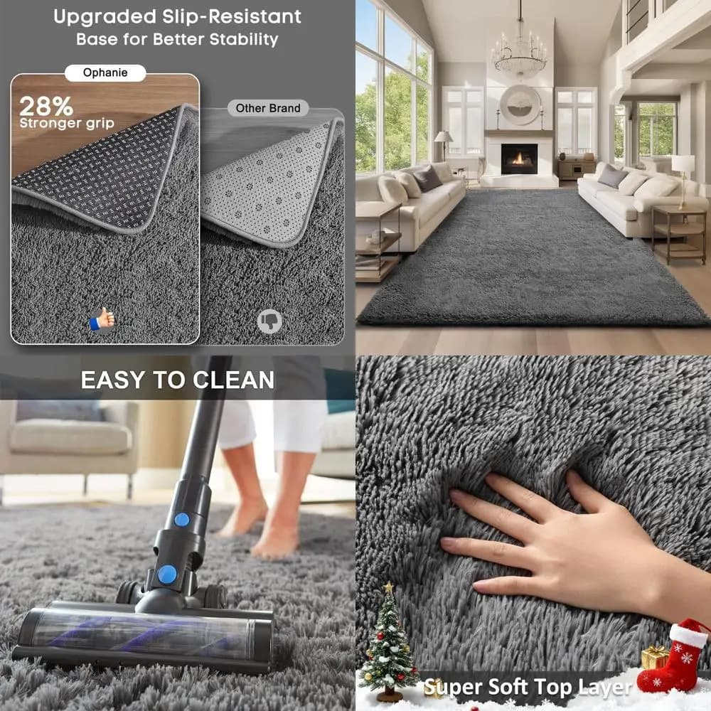 9x12 Carpets for Living Room, Large Grim Mats, Mirror Mats and Soft for Bedrooms, Grim Mats Children's and Sleepers