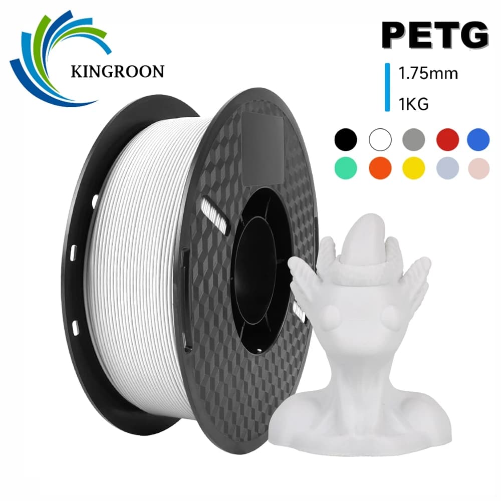 3D Printer Filament KINGROON PETG 1.75mm 1KG High Quality 3D Printing Material Standard 1 Roll/ KG