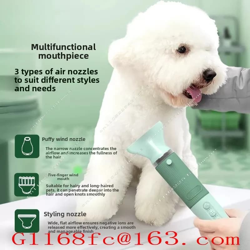 Dog Smart Water Dryer Quick Drying Hair Blowing Artifact Cat Hair Pulling Comb Pet Hair Blowing Low Noise