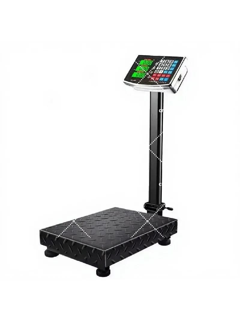 Rechargeable Digital Bench Scale 150kg Stainless Steel Folding Electronic Scale for Luggage Shipping Postal Commercial Use