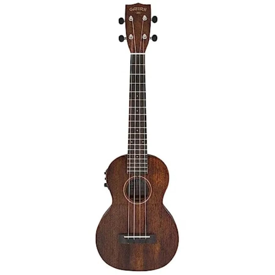 Ukulele Acustico Elettrico G9110-L a Collo Lungo - Finitura Vintage in Mogano