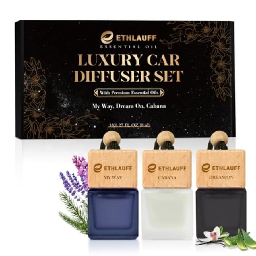 Deodorante per auto da appendere, confezione da 3 - 1 profumo, Dream On, Cabana Diffuser Oil Inspired The One, deodoranti per auto per donna e uomo, durata oltre 45 giorni