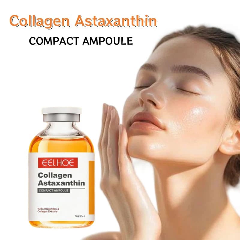 Essenza Viso Multi-Effetto Rigenerante con Collagene e Astaxantina in Fiale - Siero Idratante Delicato e Non Irritante