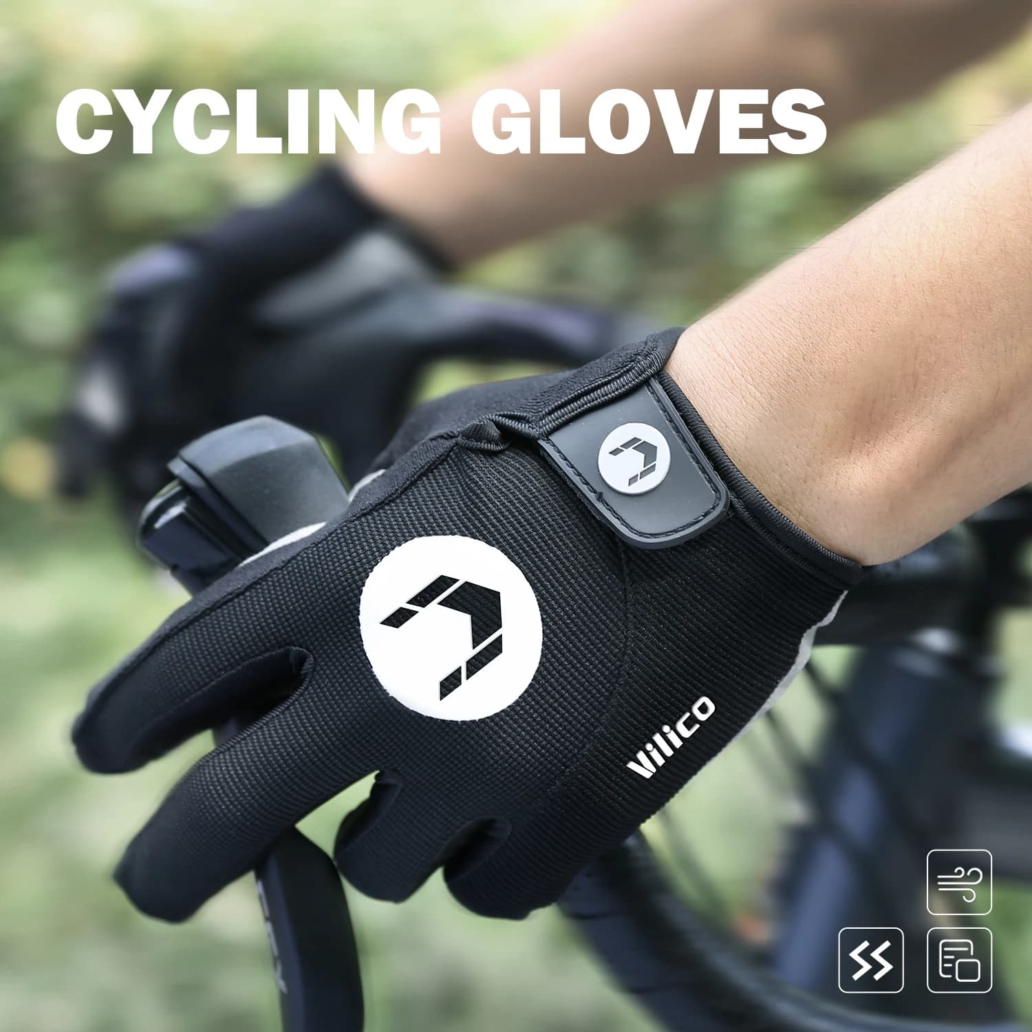 Sports MTB Cycling Gloves, Integral Gloves for Men and Women, for Running, Fitness, Gym, Spring Summer, Moto, Hiking