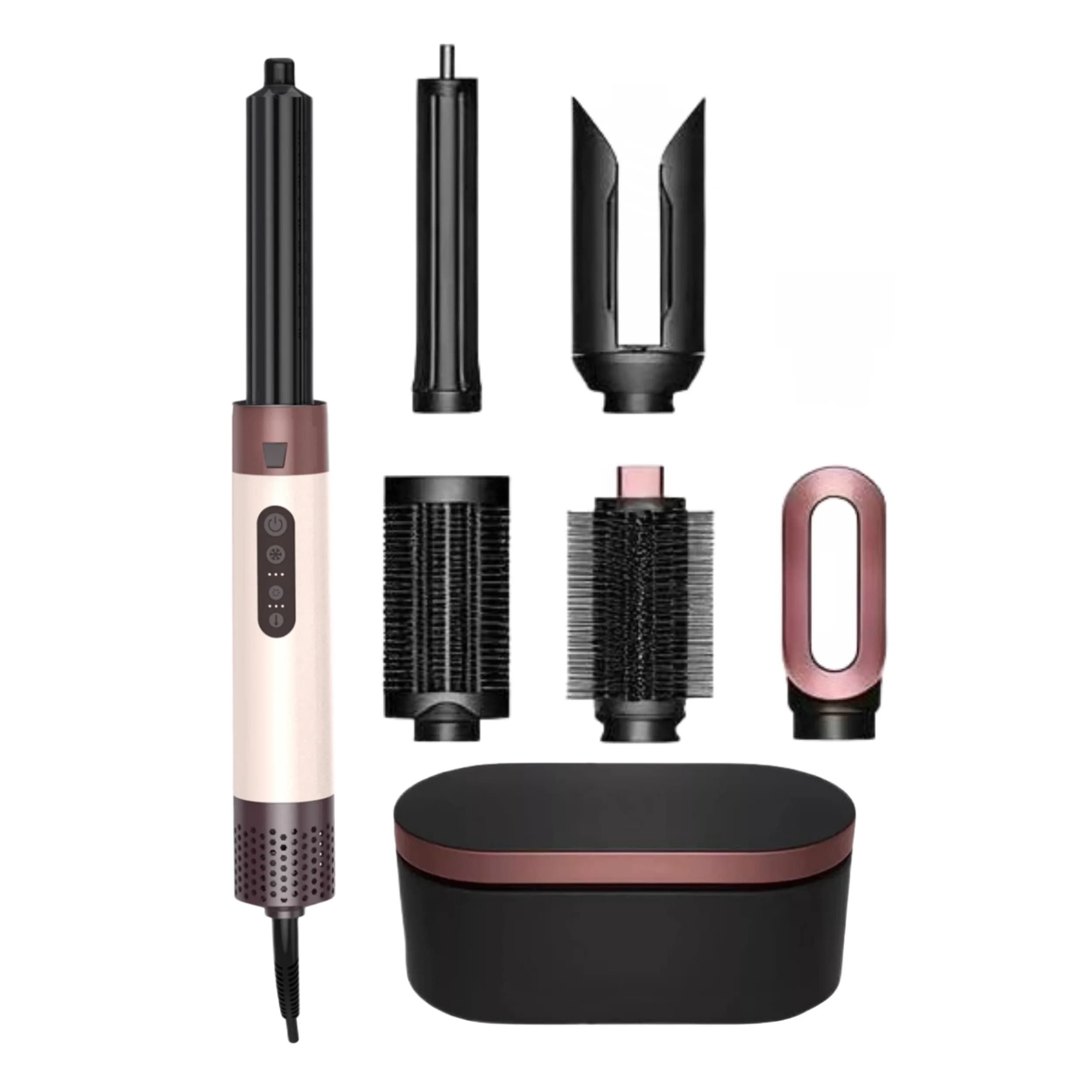 Professionale 6 1 Salon Asciugacapelli One Step Styler Ionico Spazzola ad aria calda Raddrizzatore Bigodino Strumenti per lo styling per uso domestico
