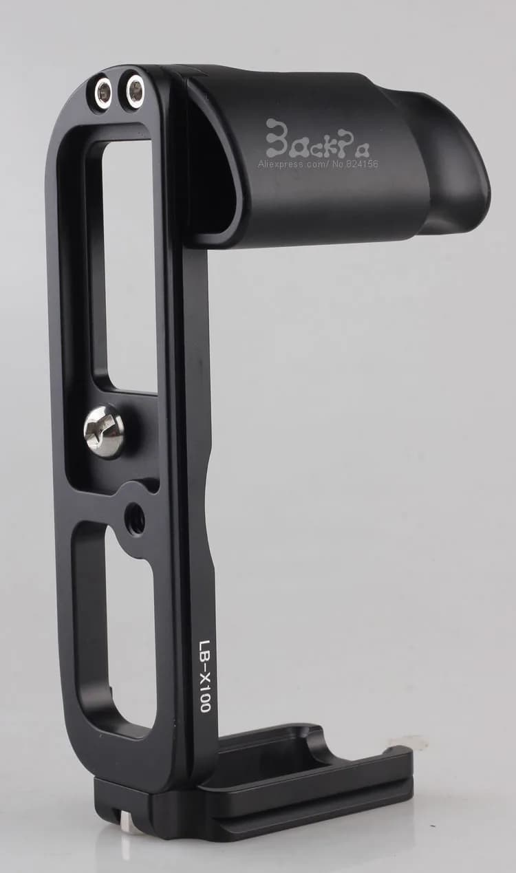 Aluminum Professional Tripod Head Quick Release Plate Hand Grip 1/4 Screw Mount for Fujifilm Fuji X100 X100S Camera (LB-X100)