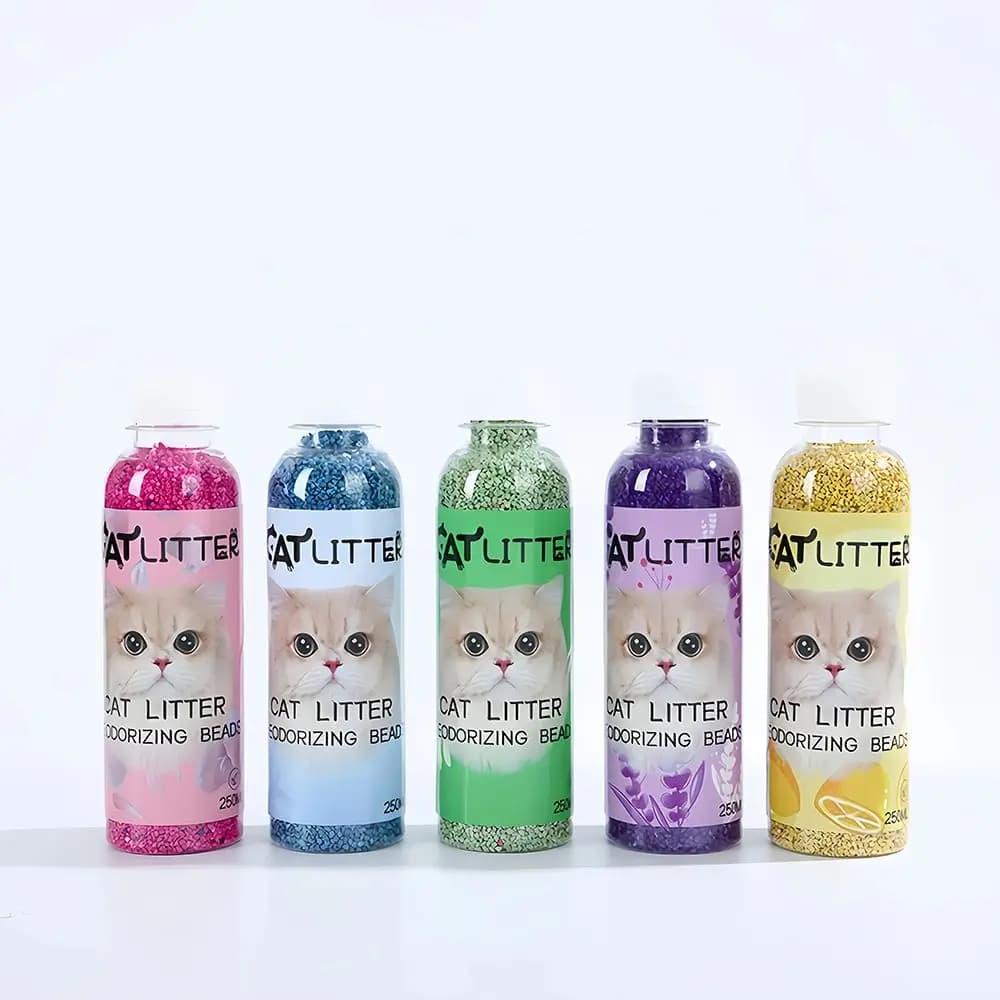 Perle Deodoranti per Lettiera per Gatti 2025, Profumate e Confortevoli, Assorbenti di Odori Naturali per Animali Domestici, Perle per Rimozione Odori di Gatti