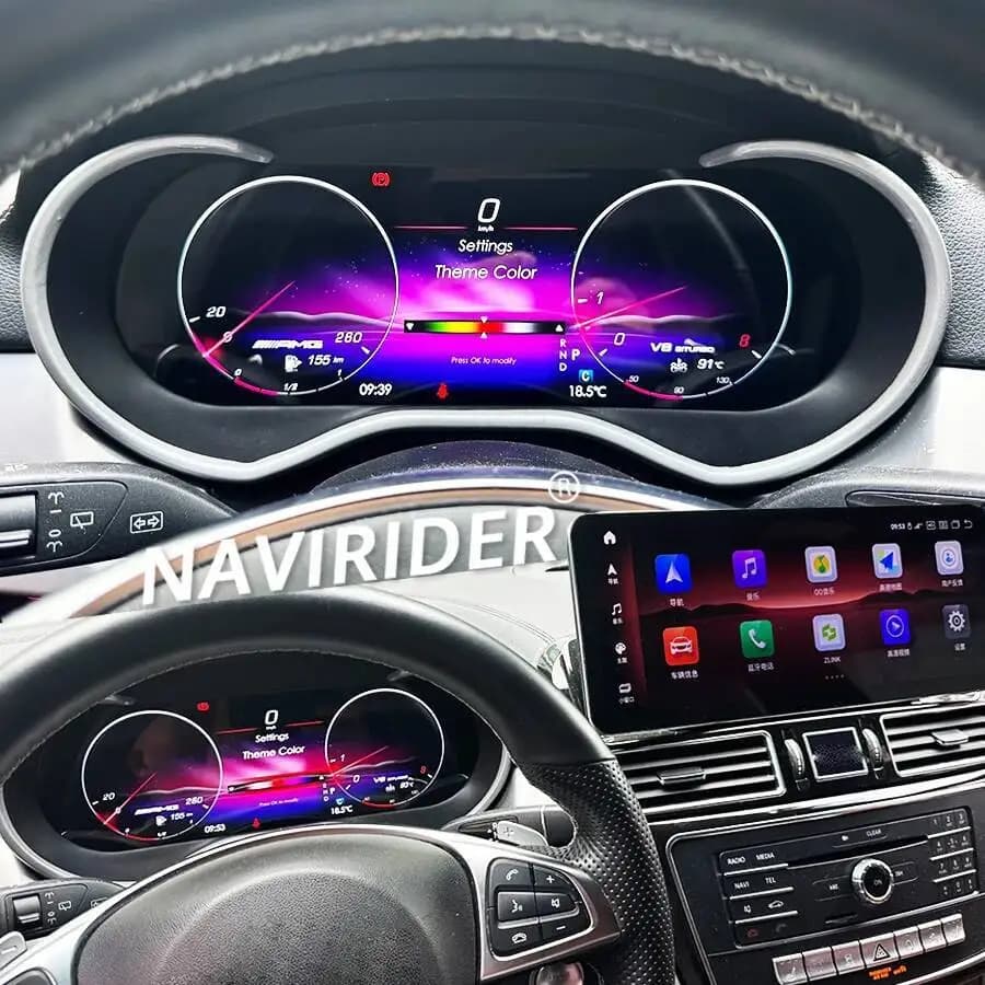 11 Inch LCD Built-in Cluster Tachometer Tool for Mercedes Benz ML GL GLE GLS X166 2012-2019 NTG4.5 5.0 Smart Dashboard