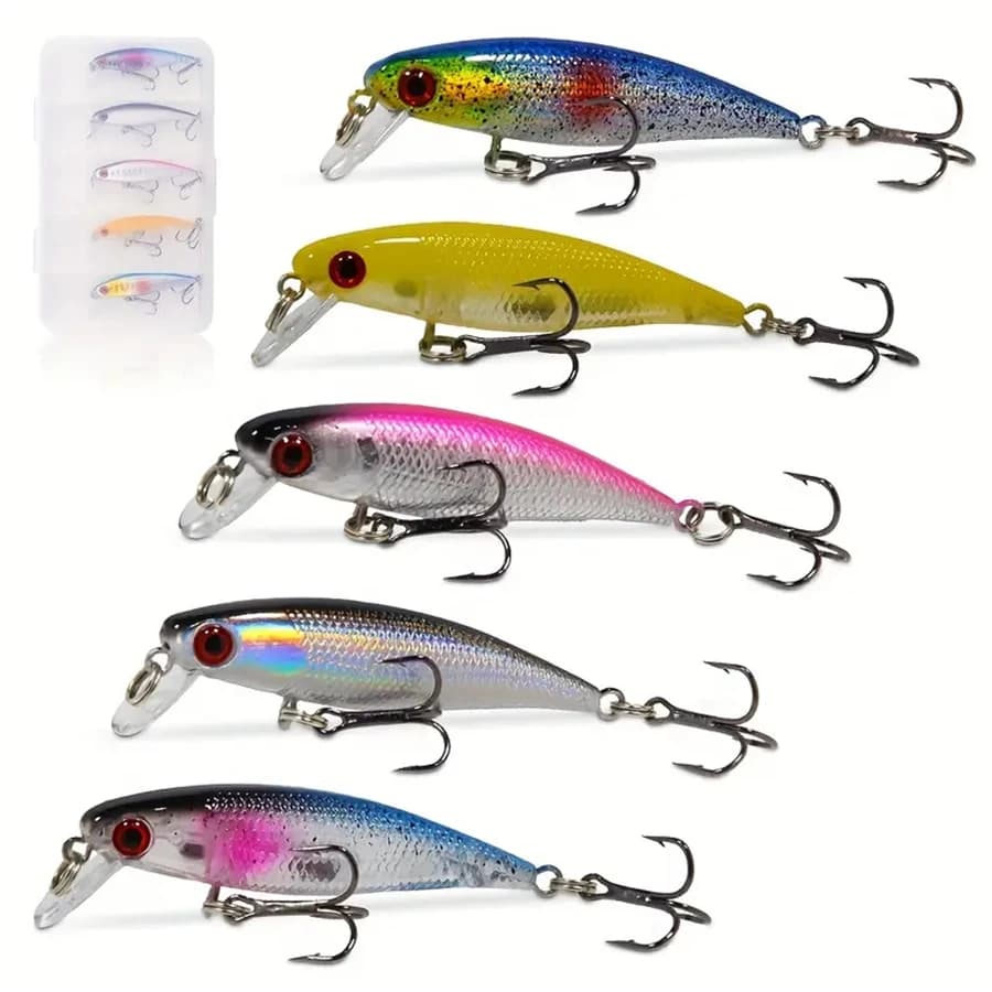 5 pcs/box Jerkbait Minnow Duro Wobblers Artificial baits For Luccio Traina Crankbaits Fishing bait Set Swimbait Fishing equipment