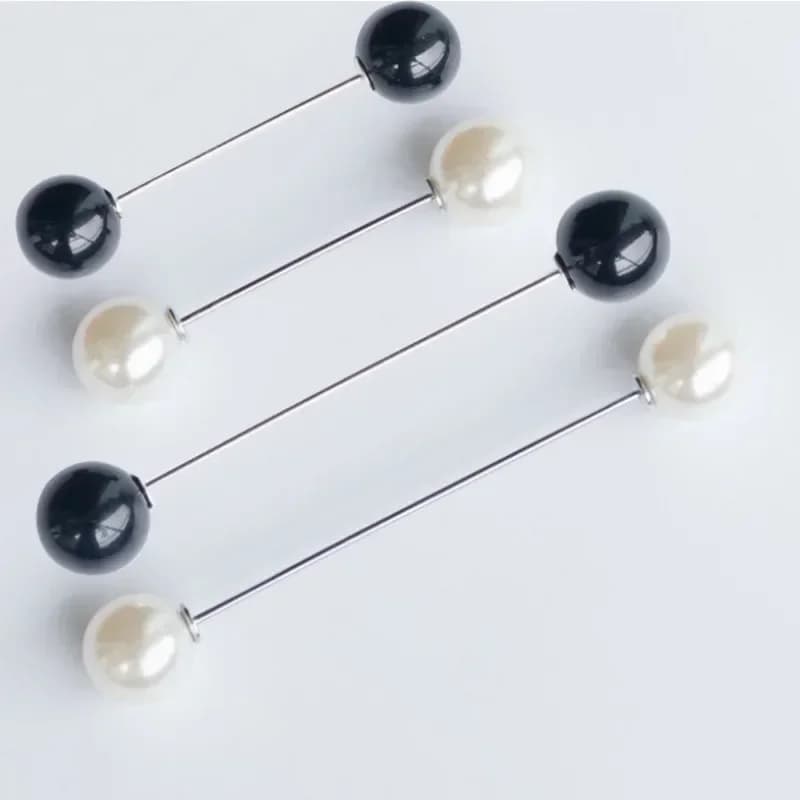 4 pezzi clip per scialle maglione spille da balia spille di perle spille per donna cardigan maglione clip fai da te per camicie abiti