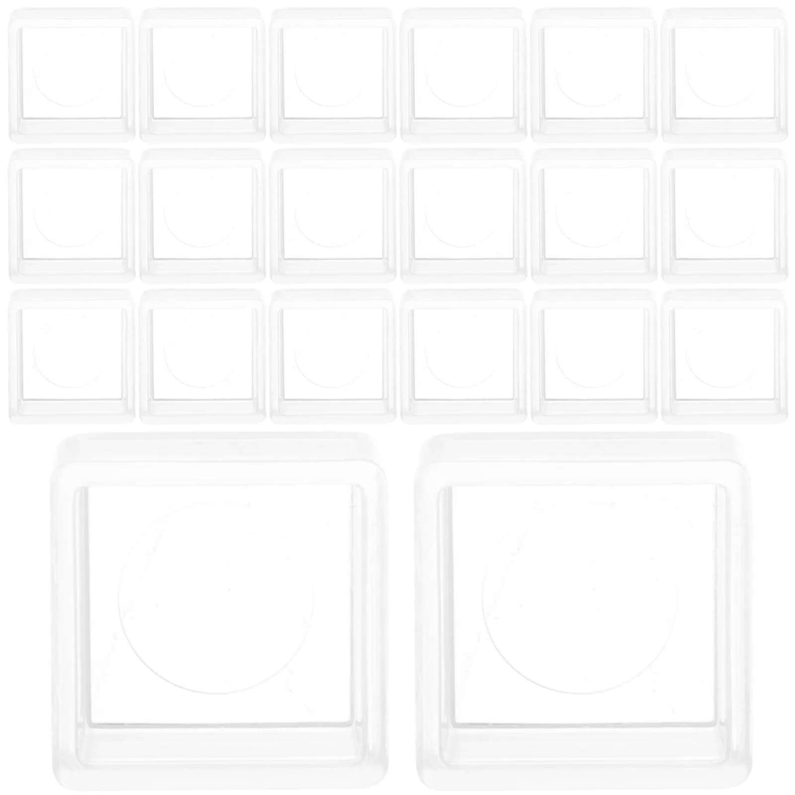 25Pcs Watercolor Painting Half Pans Empty Plastic Paint Palette DIY Portable Reusable Paint Pan Set Acrylic Oils
