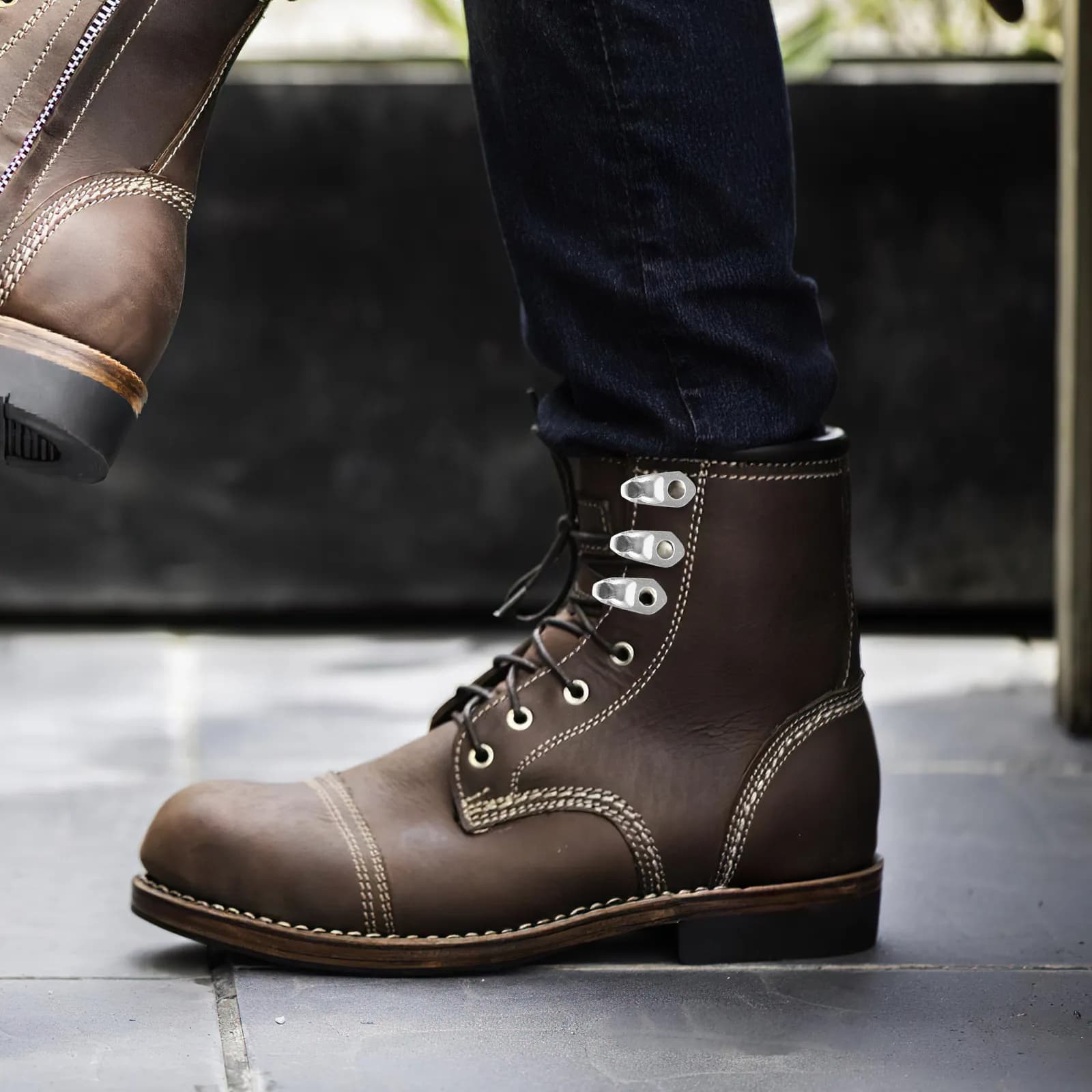 20 Pezzi Fibbie per Lacci di Scarpe, Rivetti Metallici, Ganci per Lacci Facili da Attaccare per Scarpe Sportive, da Escursionismo e da Arrampicata, Accessori per Riparazione