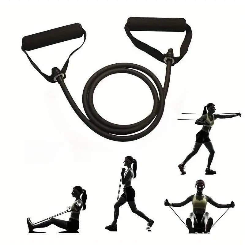 5 levels Resistance phase with handles Yoga Pull Rope Elastic Fitness Exercise Tube Feed for workouts at home Force Trainin D1z5