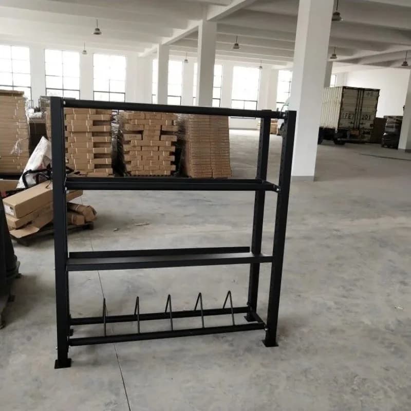 Rack Multifunzione per Palestra per Manubri, Kettlebell, Wall Ball e Bumper Plate 2026