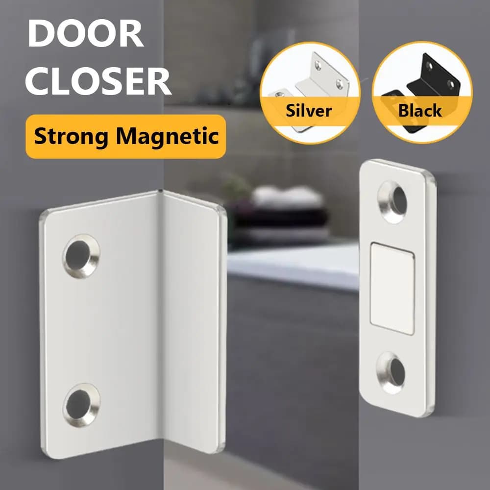 Chiusura ultra sottile per armadio tipo L, forte armadio magnetico, chiusura per porta, fermaporta