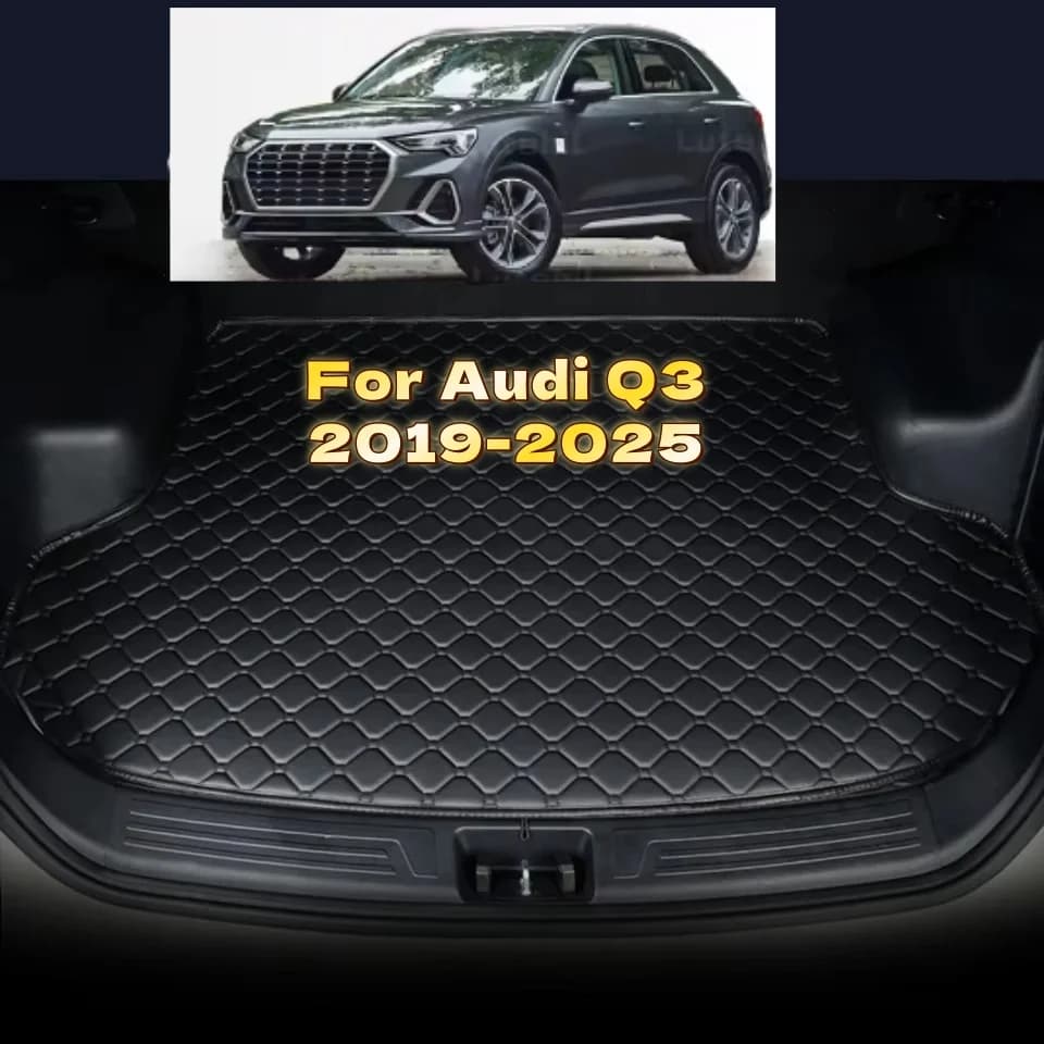 Custom Car Bag for Audi Q3 2019-2025 2024 2023 2022 2021 2020 Artificial Leather Car Mat Accessories Custom Car Mat