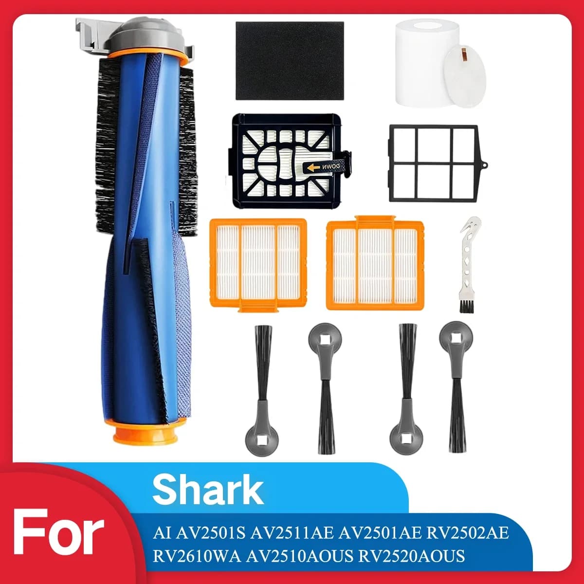 Parti di ricambio compatibili con Shark AI AV2501S AV2511AE AV2501AE RV2502AE RV2610WA AV2510AOUS RV2520AOUS Robot aspirapolvere