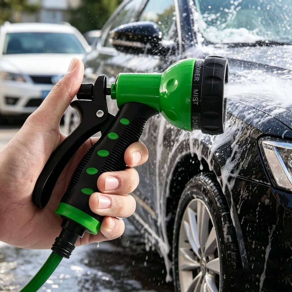 8 Mode High Pressure Car Water Gun Garden Wash Adjustable Nozzle Hose Watering Gun Lawn Hose Multifunction Irrigation Sprayer
