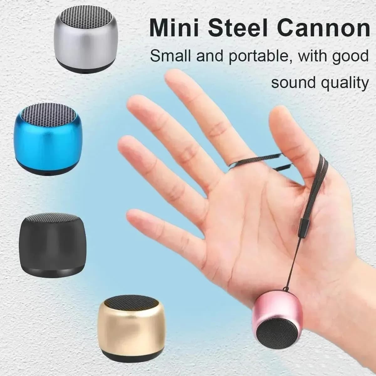 Altoparlante Bluetooth Portatile M1, Stereo Musicale Surround, Mini Subwoofer USB per Esterni, Lettore Audio con Microfono