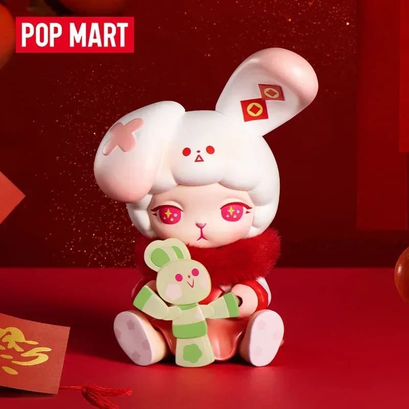 POPMART Tre, Due, Uno! Serie Scatole Misteriose per il Capodanno Cinese, Giocattoli in Busta Sorpresa, Statuette Anime Carine, Decorazioni da Scrivania
