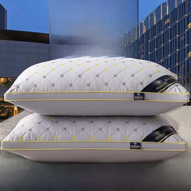 Hotel Quality Pillow Set High Resilience down Alternative Sleep Aid Neck Support Single Person Bedding Cushion Core U-Shaped ...