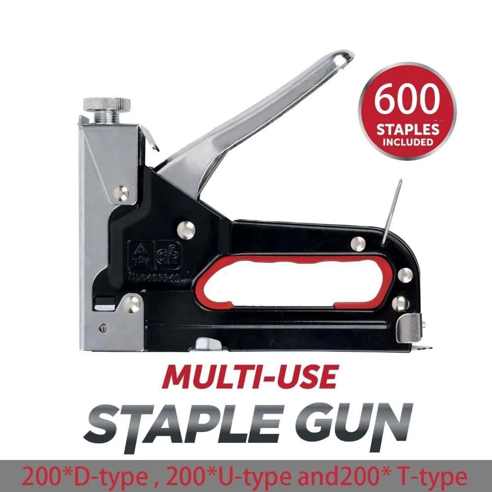 Nuova chiodatrice 4 in 1 per impieghi gravosi con 600 punti metallici Cucitrice da costruzione 4-14 mm Potente cucitrice per la lavorazione del legno e della casa