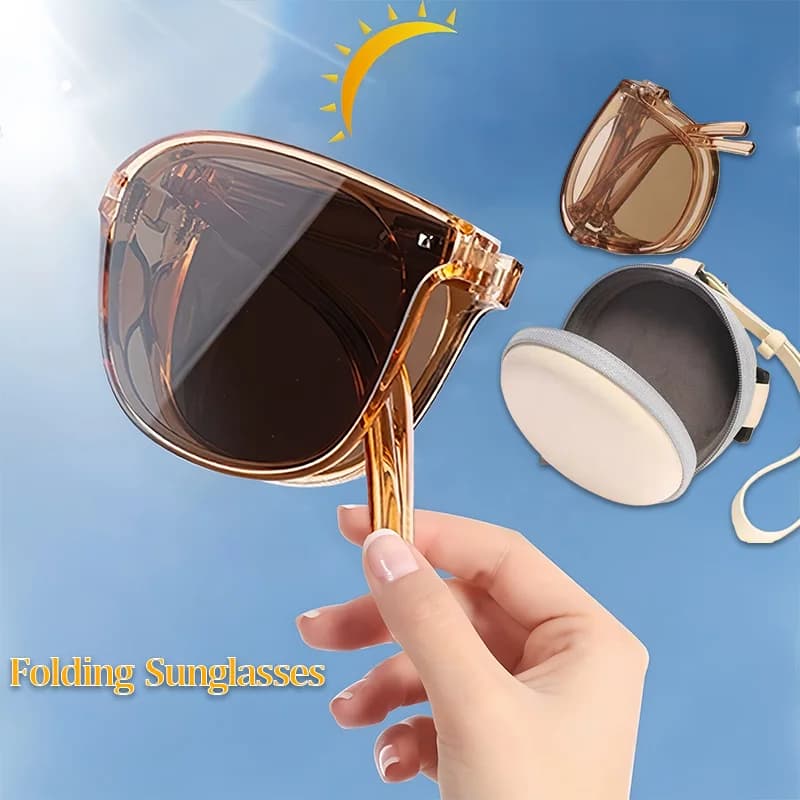 Occhiali da sole pieghevoli - Occhiali leggeri ed eleganti con lenti decorative, adatti per viaggi e sport all'aria aperta