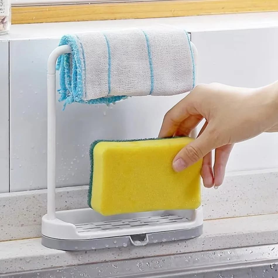 1 Pcs New Shelf Organizer Kitchen Sink Appliance Rack Water Filter Storage Dishwashing Cloth Rack Drip Sink Box Kitchen Tools