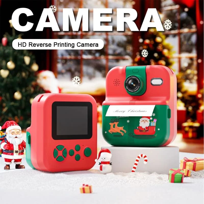 Kids Camera with Instant Print Bluetooth 1080P Digital Camera HD for Girls Boys Birthday Christmas Gifts Toys Video Camera with Thermal Printing