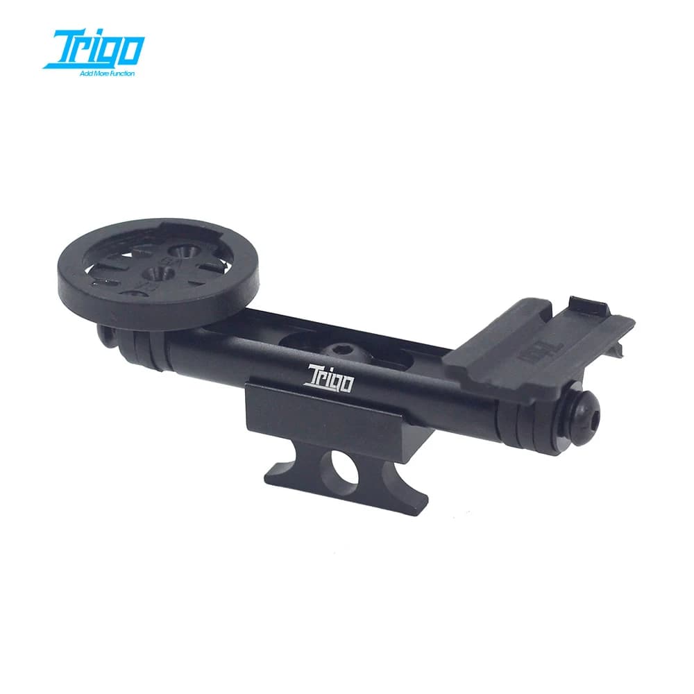 TRIGO Dual Extender Supporto per telefono cellulare Supporto per faro per fotocamera per Brompton Pikes 3Sixty Bici pieghevole Garmin Wahoo Twins Mount