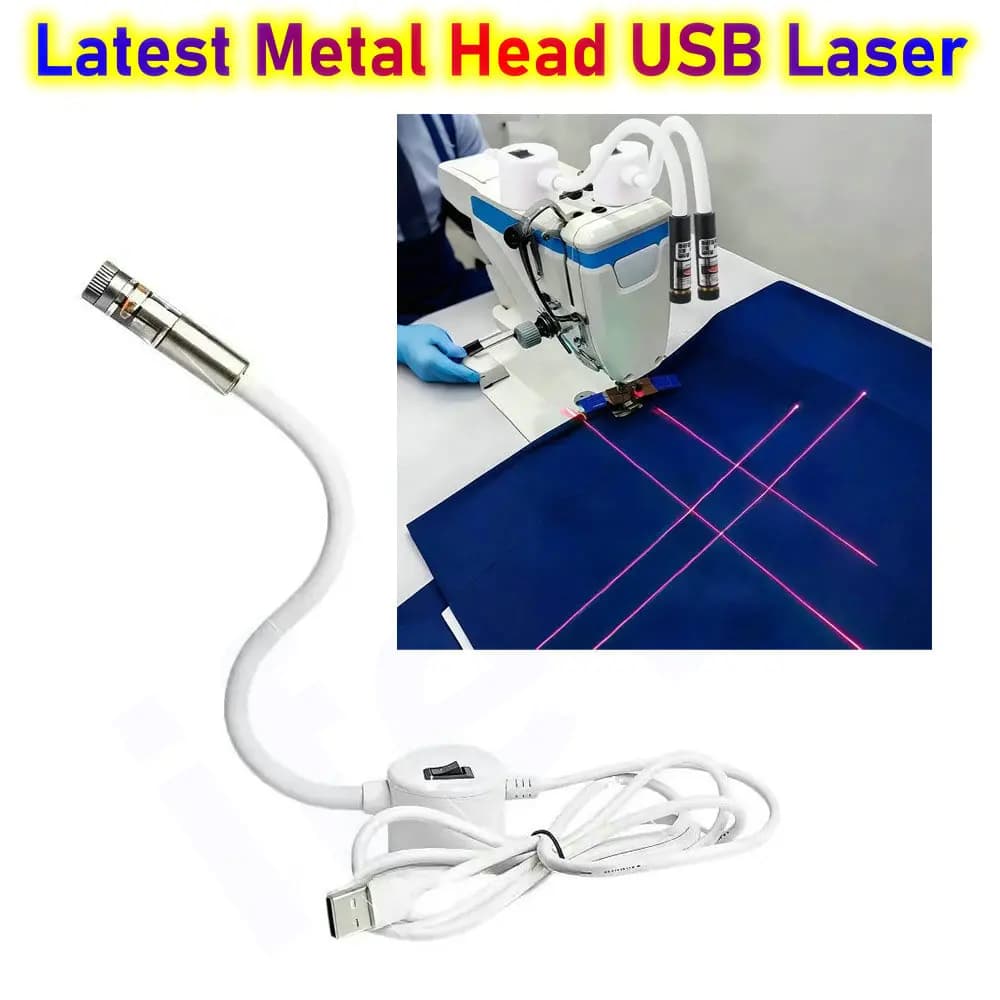 Localizzatore Laser USB per Stampa DTF e DTG, Kit di Posizionamento per Cucito, Strumento di Posizionamento Magnetico a Raggi Infrarossi con Luce LED per Termopressa