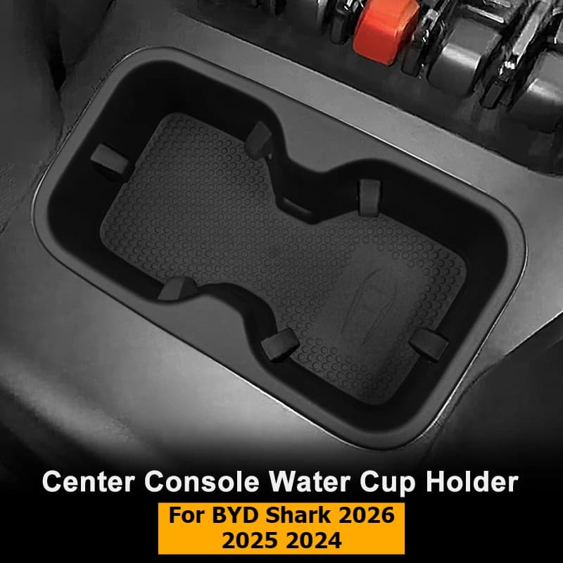 Per BYD Shark 2026 2025 2024 Console centrale Bracciolo Organizzatore Vassoio Scatola TPE Portabicchieri Inserto Scatola di immagazzinaggio Auto Riordino Accessori