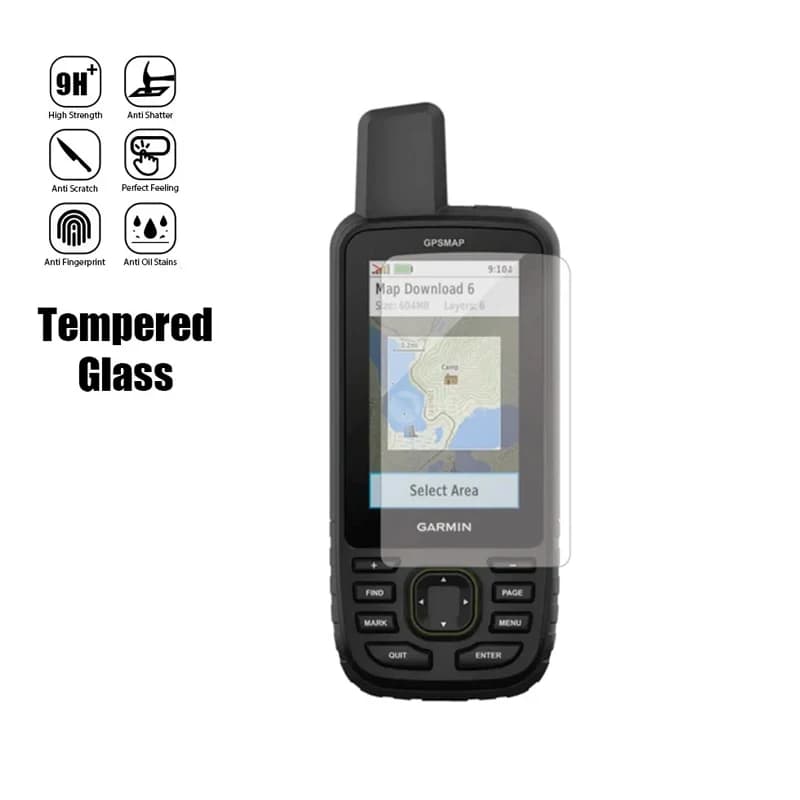 Pellicola protettiva per schermo in vetro temperato 9H per Garmin GPSMAP 66 66i 66s 66st 66sr 67 67s 67st 67i Accessori GPS portatili