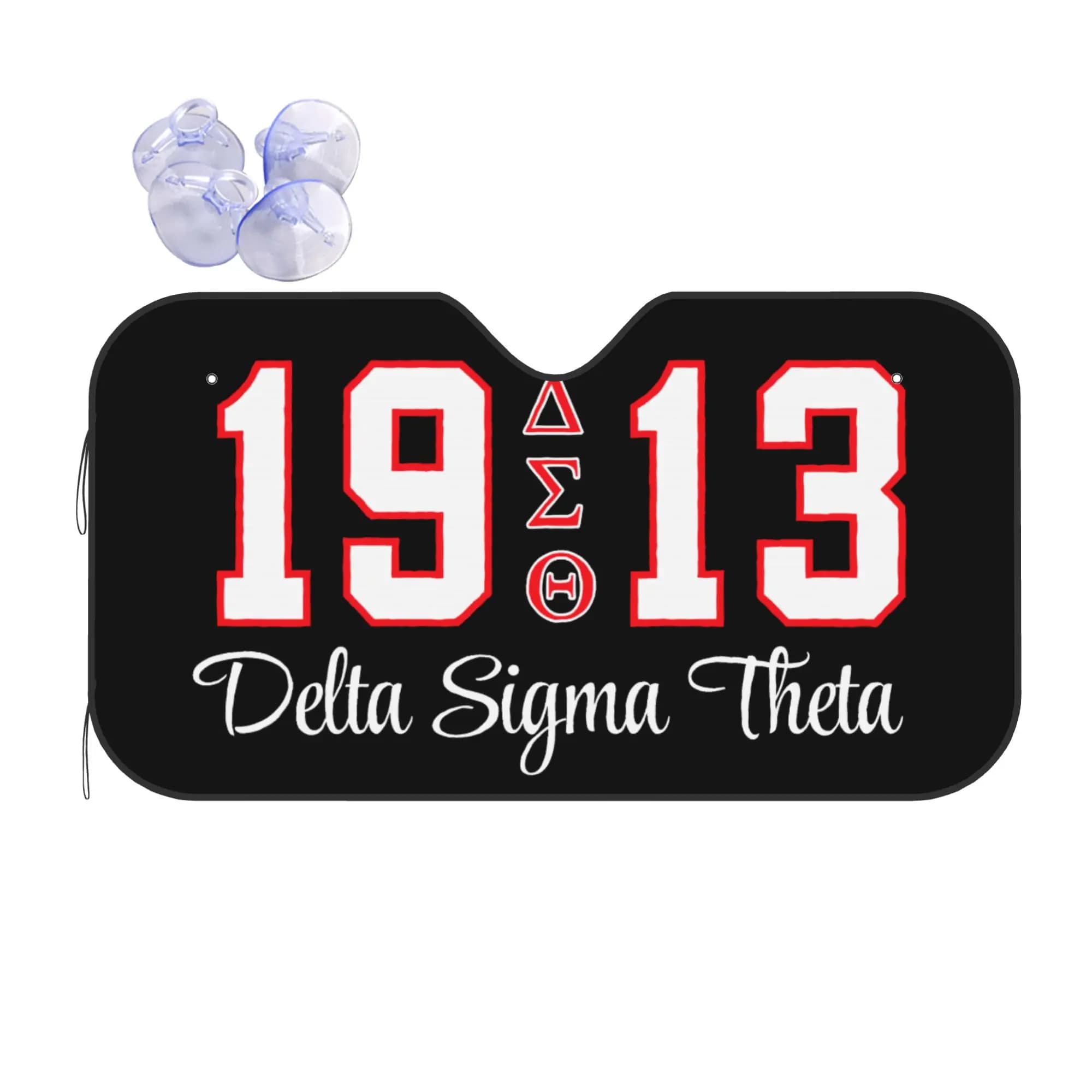 Windshield Sun Shade Car Delta Sigma Theta Sorority 1913 Solar Reflector Protector Visor Screen Cover Vehicle Windscreen