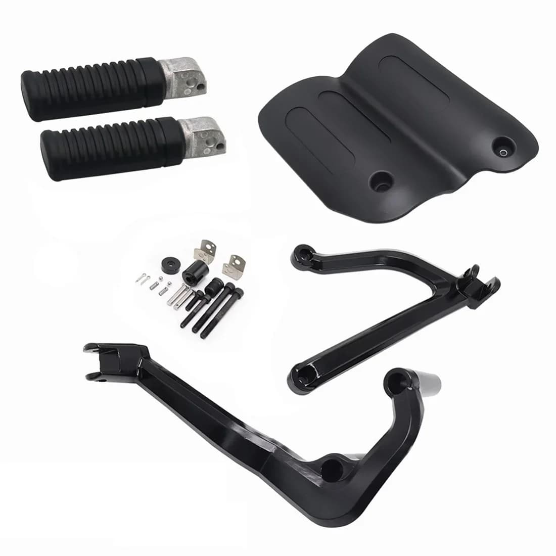 Pedane passeggero posteriore Poggia pedale con copertura deflettore scudo termico per Harley Sportster S 1250 RH1250 RH