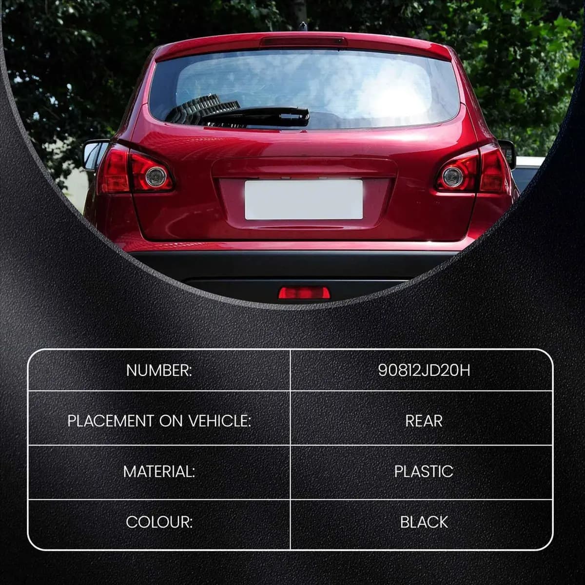 Compatible Rear Boot Handle with Key Camera Trunk Door Cover for J10 JJ10 2007-2014 90812JD20H
