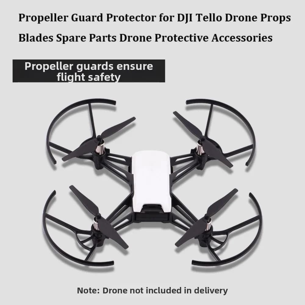 Nuovo Protezione Elica Nera in Plastica 5.6*8.2cm Accessori Protettivi per Drone Paraurti Elica per Quadricottero DJI Tello