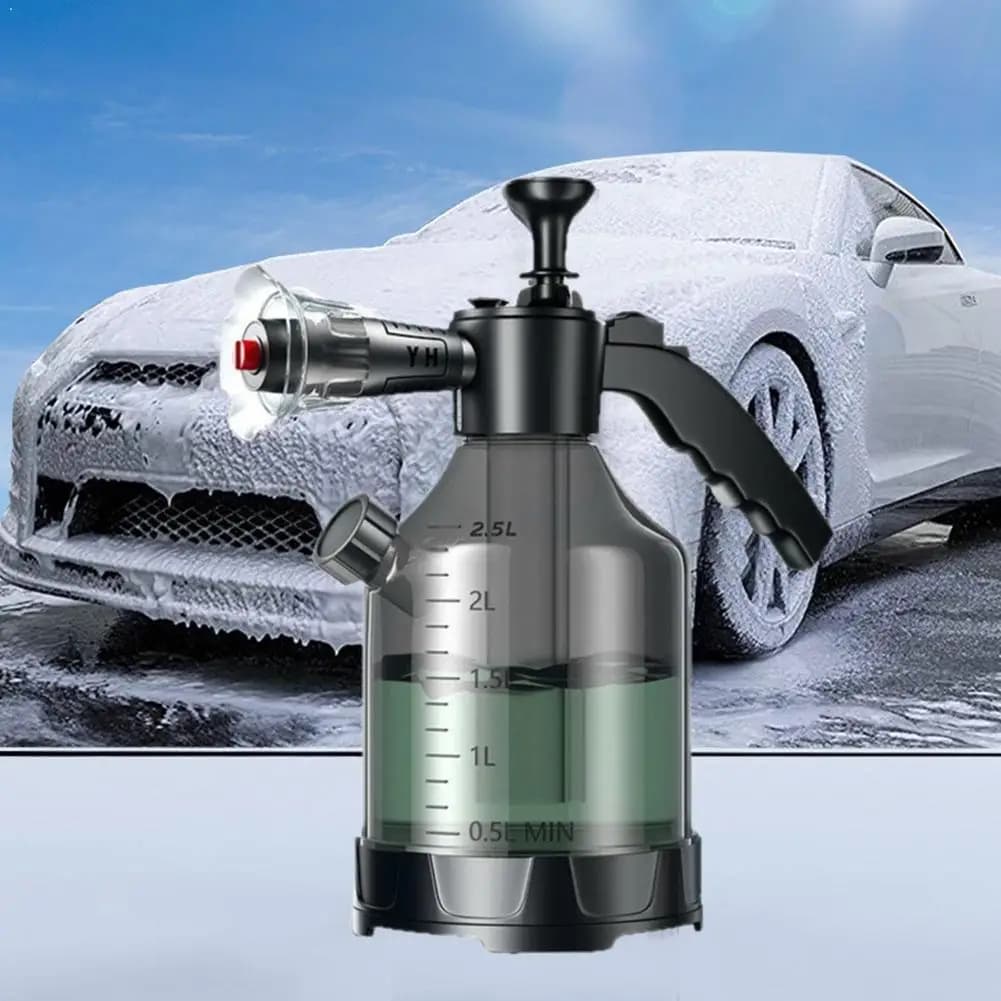 Potente Spruzzatore Elettrico di Schiuma da 2,5L per Lavaggio Auto, Bottiglia Spray per Schiuma Neve, Accessori Auto