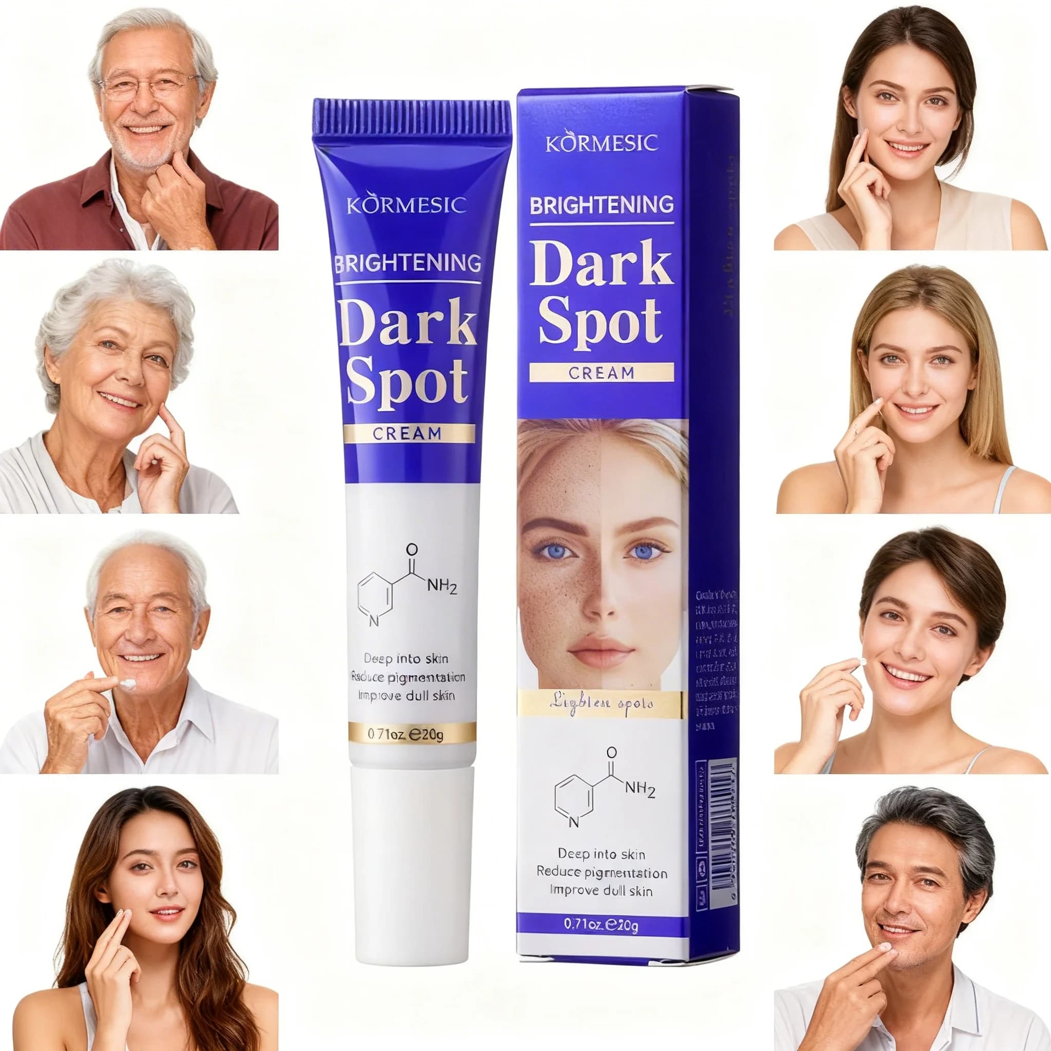 Crema per la rimozione di macchie scure 1/2/3 pezzi, sbiancante per il viso, rimozione di lentiggini, segni dell'acne, pigmentazione, correzione della melanina, cura della pelle