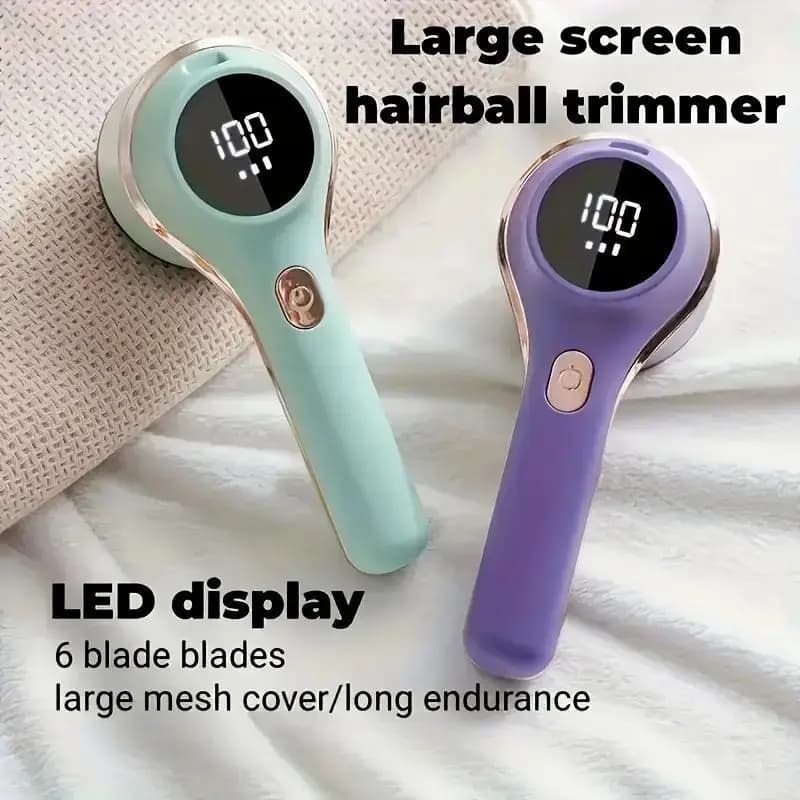 Levapelucchi Elettrico con Luce LED - Rimuovi Pelucchi Ricaricabile e Rifinitore Anti-Pilling per Vestiti, Maglioni e Tappezzeria