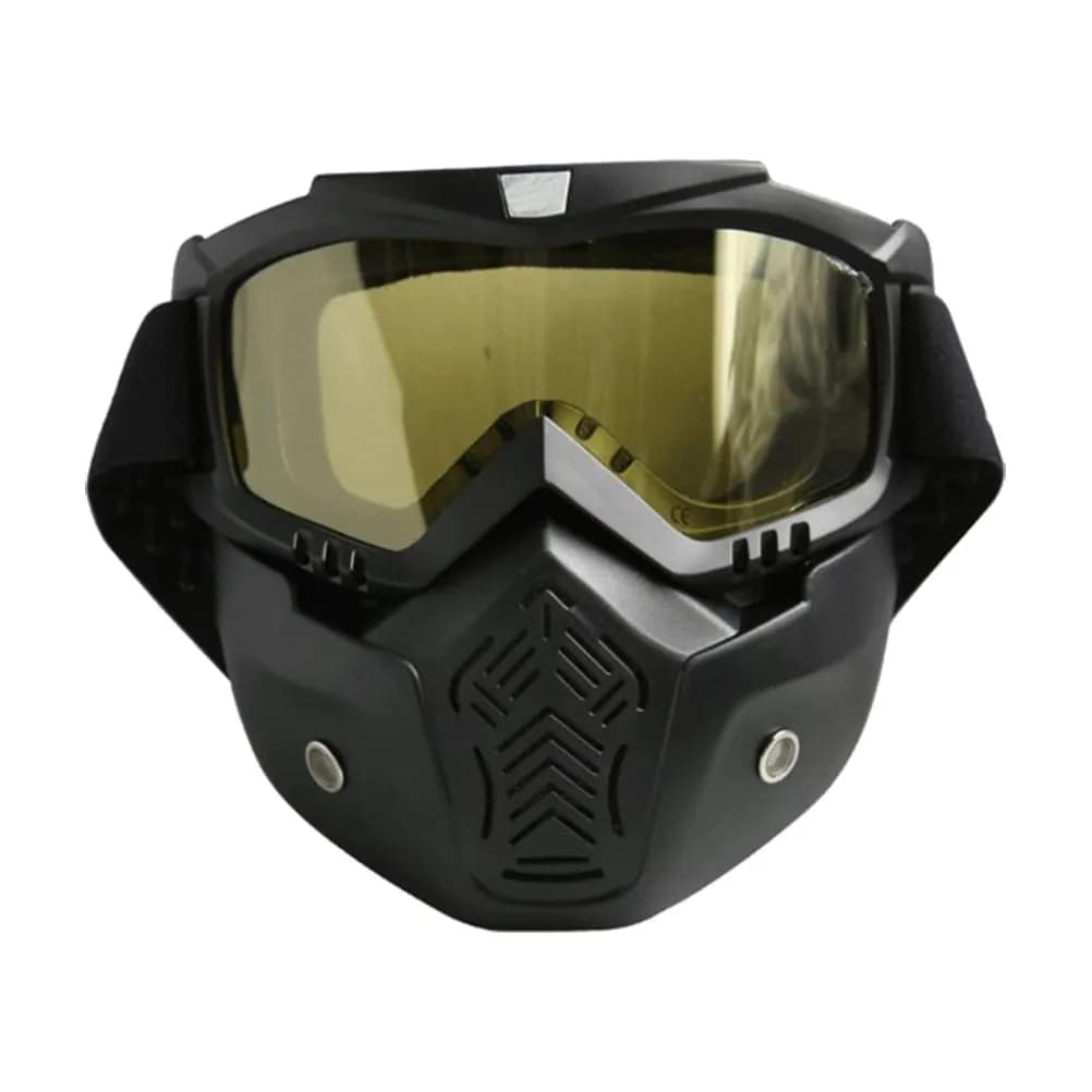 Ski Snowboard Goggles Matte Black Frame Yellow Lens Tpu Frame Dustproof Uv400 Protection Compatible Over Glasses