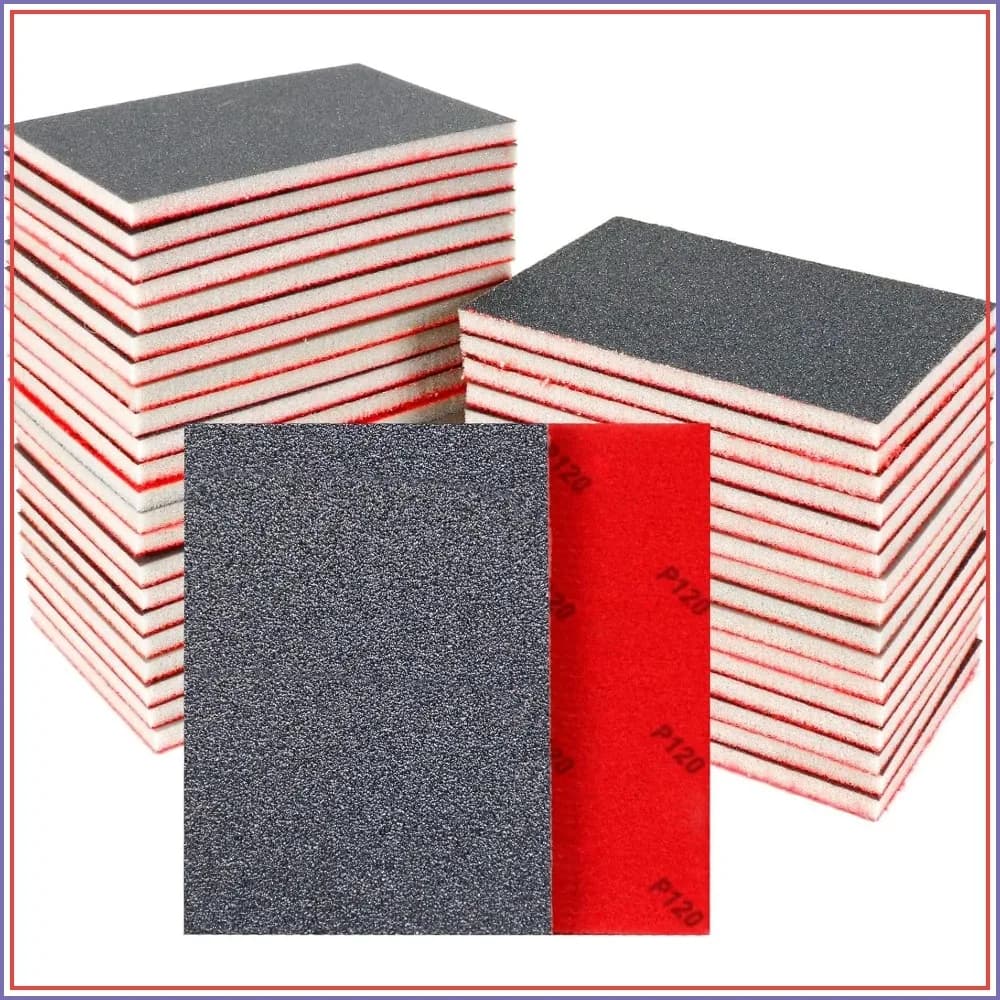 24 Pcs Sanding Sponge 80-3000 Grit, Washable & Reusable Sanding Blocks for Wood, Metal, Drywall, Glazing, Wet Dry Sandpaper