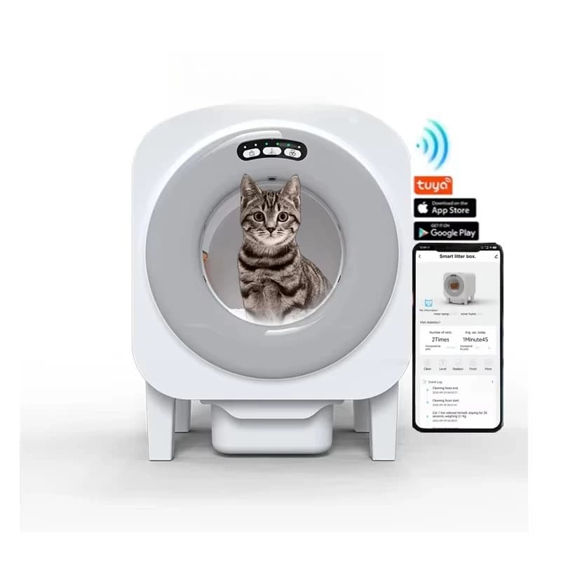 Produttore Nuovi arrivi multifunzionali Mobili per animali completamente chiusi Lettiera per gatti automatica intelligente per la casa moderna