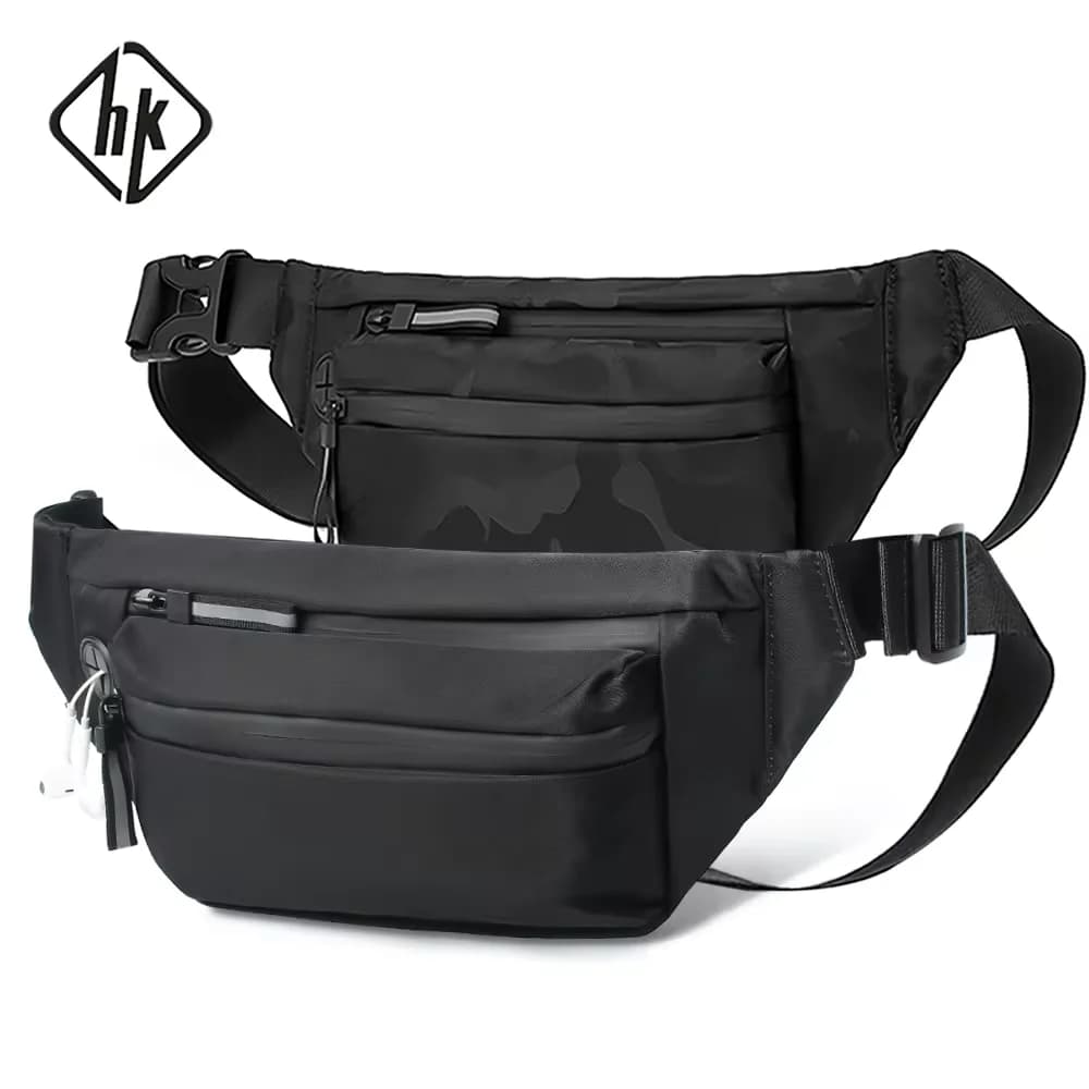 HcanKcan marsupio da uomo Casual borse grandi marsupi da viaggio marsupio da cintura grande borsa da cintura per telefono borse a tracolla per donna
