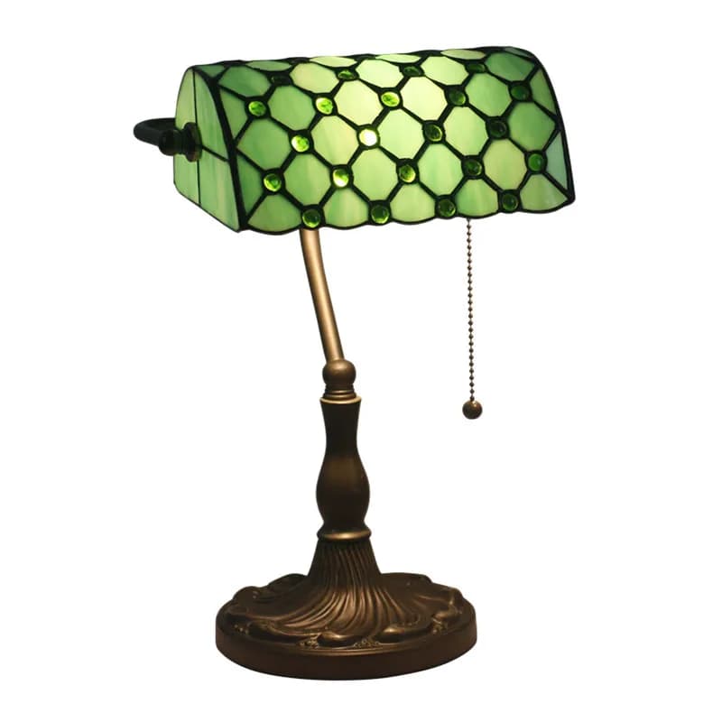 Lampada da scrivania vintage con lampada da banca
